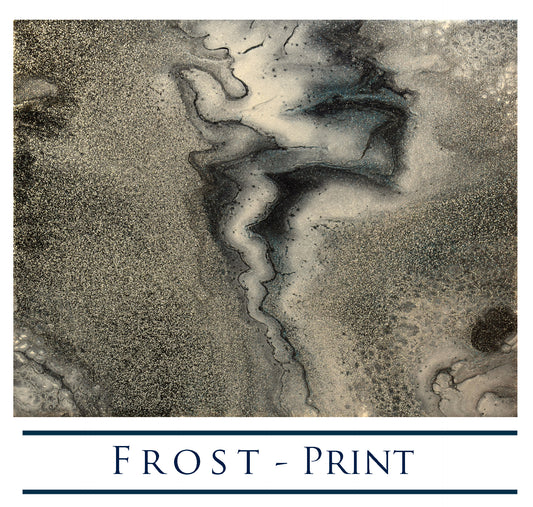 "Frost" GICLEE PRINT of Original Glitter Pour Painting