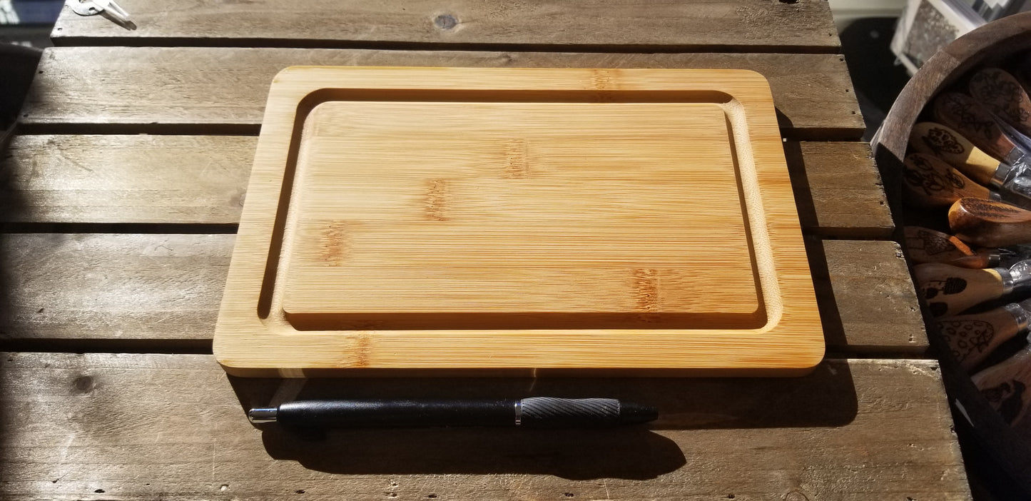 Bamboo Rectangle Cutting/Charcuterie Board 9" x 6" - Kitchen Open Daily..."
