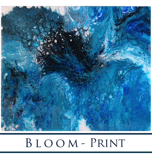 "Bloom"  Giclee PRINT of the Original Acrylic Pour Painting