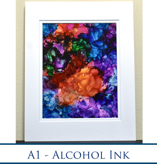 "A1"  GICLEE PRINT of Original Alcohol Ink Paintings